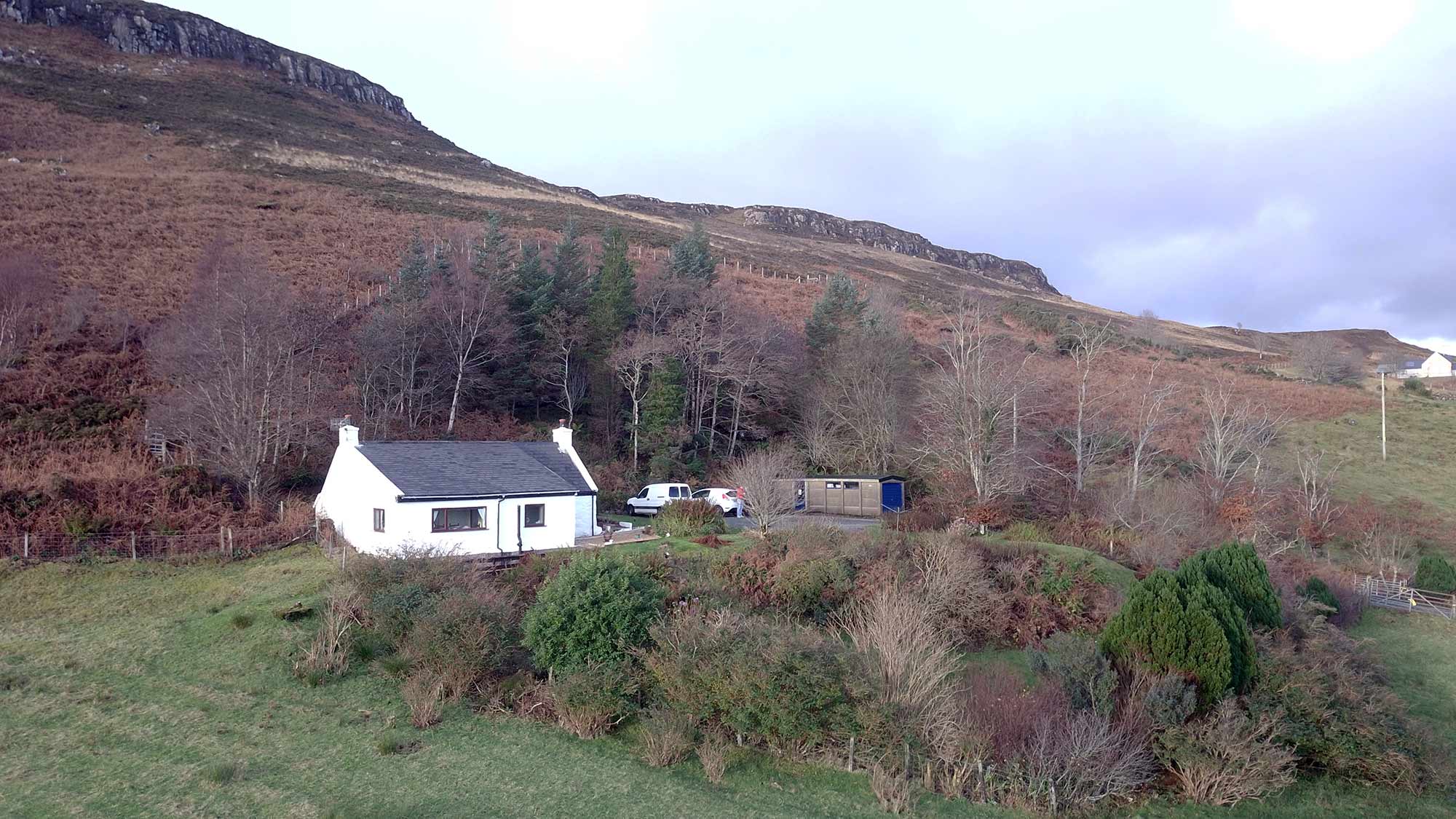 Bramble Cottage on the Isle of Skye offering sea views from our self catering accommodation